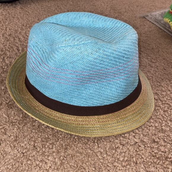 scala pronto hat One Size Blue Tan Men’s Vacation Summer 100% Paper cruise - Picture 2 of 4